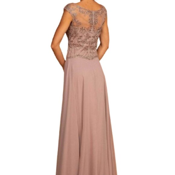 NWT Elizabeth K GL2523 Chiffon Mother of the Bride Dress Mauve Size S and M - Picture 3 of 6